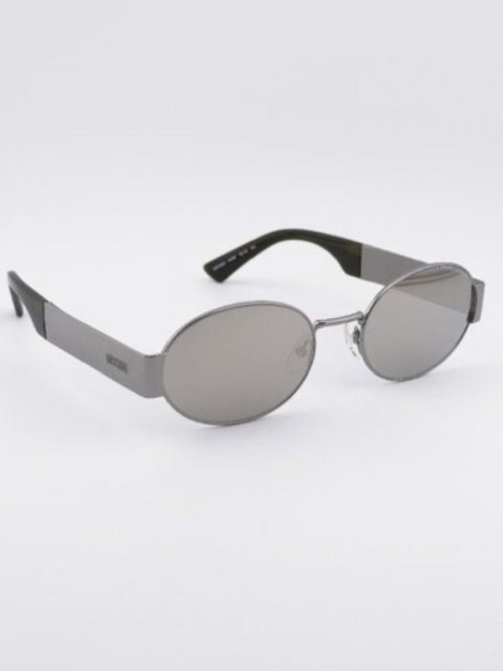 Moschino MOS185/S 06LB UE Sunglasses - Ruthenium Oval Frame, Mirror Lenses